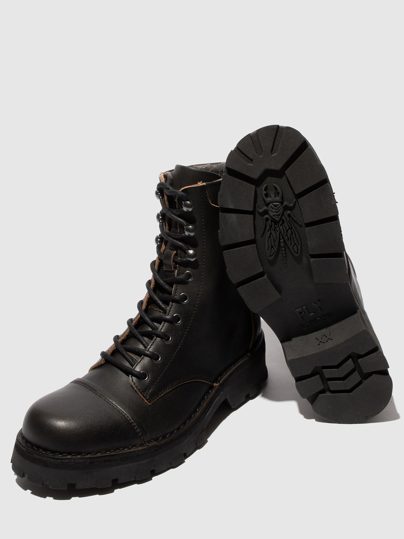 Lace-up Ankle Boots KAFT126FLY BLACK