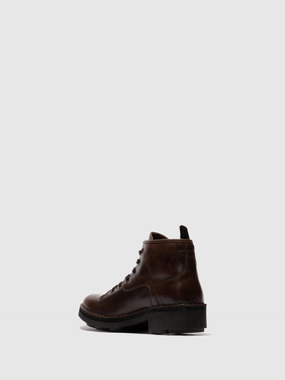 Lace-up Ankle Boots NUXE138FLY DK. BROWN
