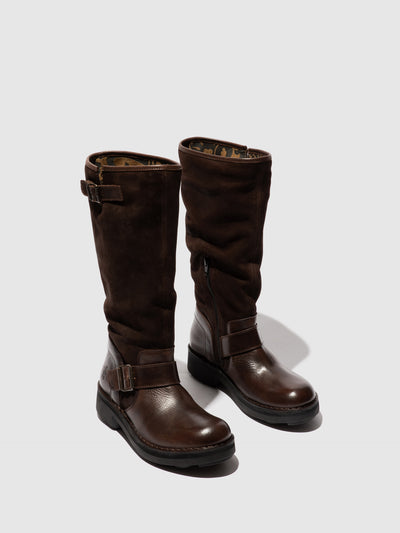 Zip Up Boots NOCH140FLY DK.BROWN/EXPRESSO