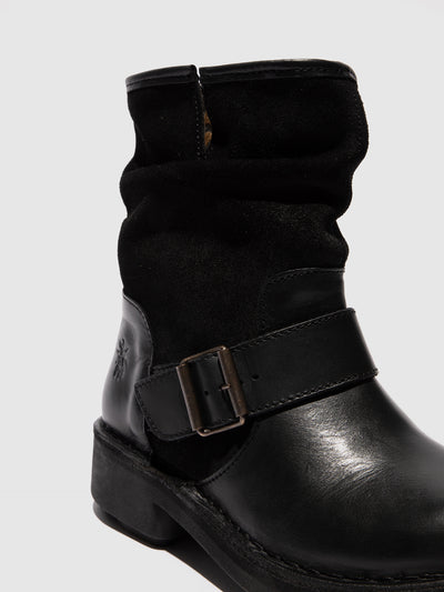 Buckle Ankle Boots NALY141FLY BLACK