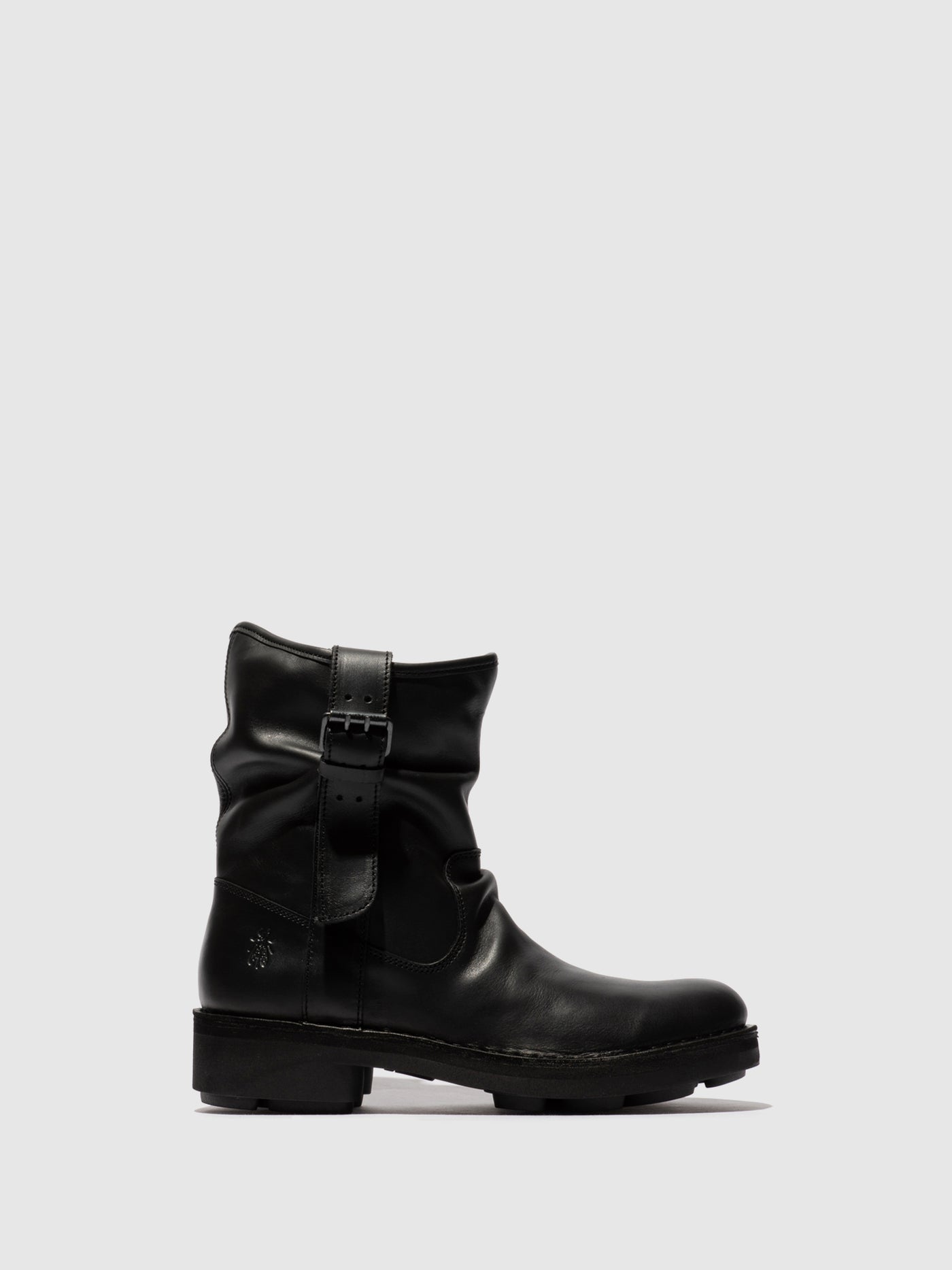 Zip Up Ankle Boots NEIT145FLY BLACK