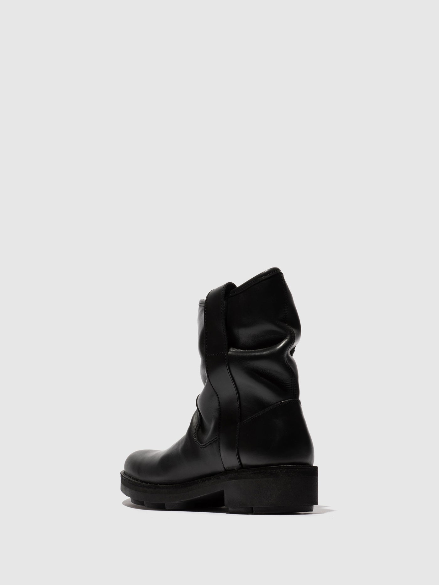 Zip Up Ankle Boots NEIT145FLY BLACK