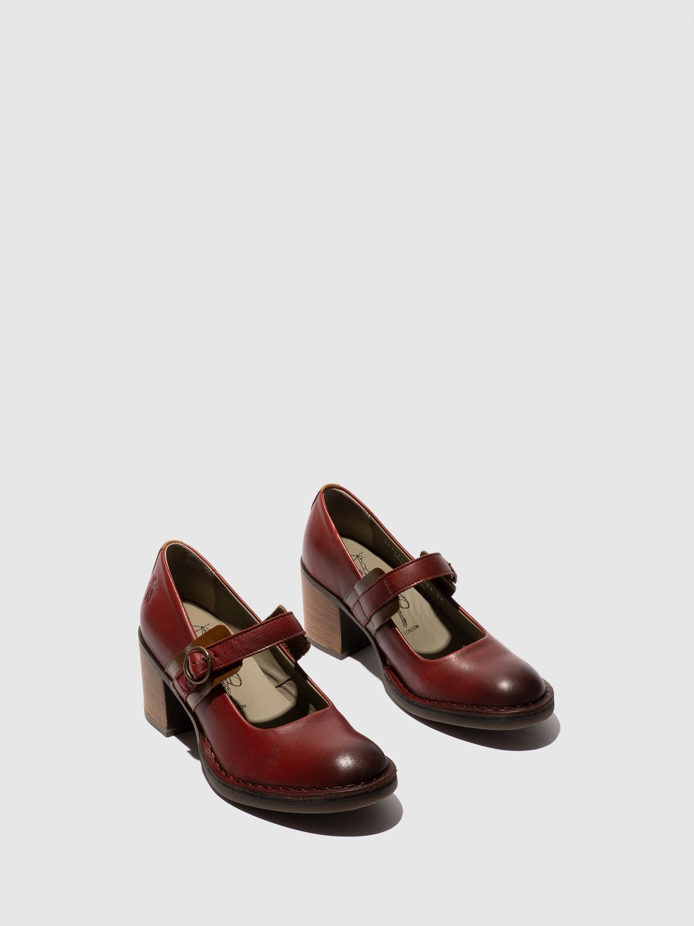 Buckle Shoes BAGY164FLY OXBLOOD/CAMEL