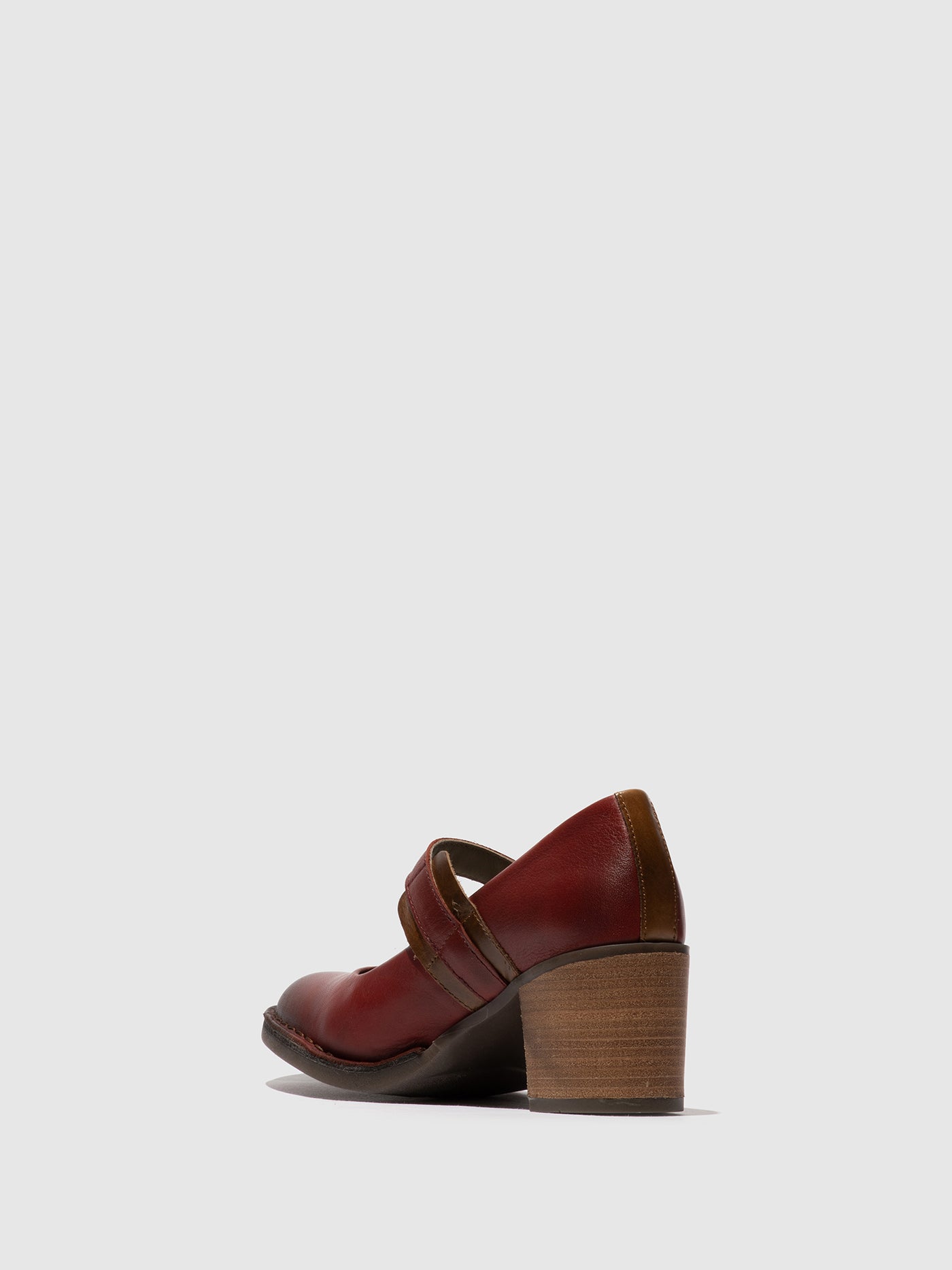 Buckle Shoes BAGY164FLY OXBLOOD/CAMEL