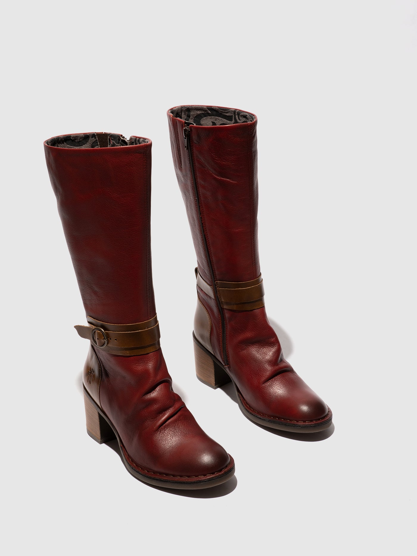 Buckle Boots BEIF165FLY OXBLOOD/CAMEL