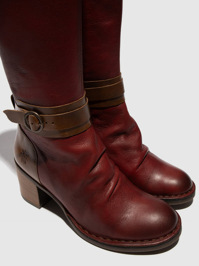 Buckle Boots BEIF165FLY OXBLOOD/CAMEL