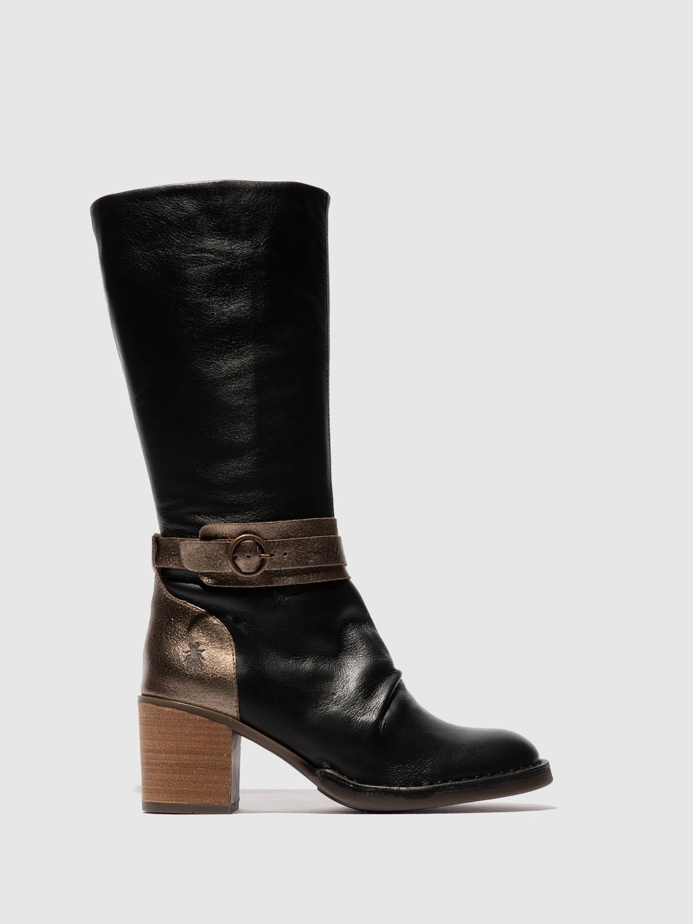 Buckle Boots BEIF165FLY BLACK/DK GOLD
