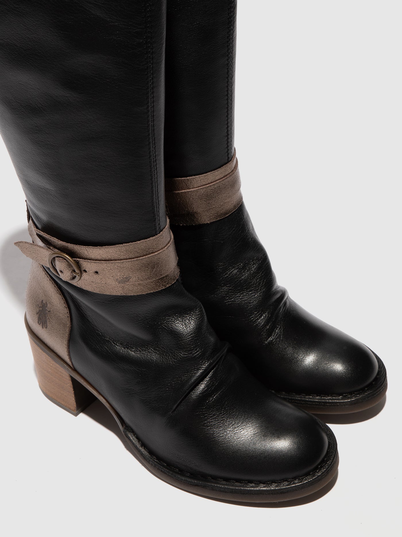 Buckle Boots BEIF165FLY BLACK/DK GOLD