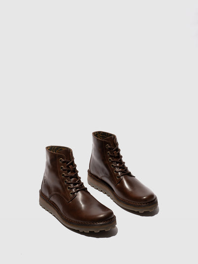 Lace-up Ankle Boots TLIK166FLY DK. BROWN