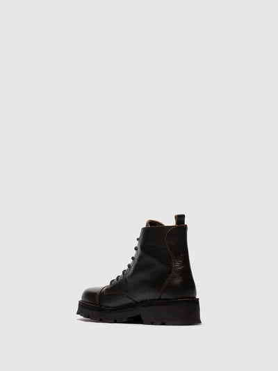 Lace-up Ankle Boots KELF167FLY BLACK