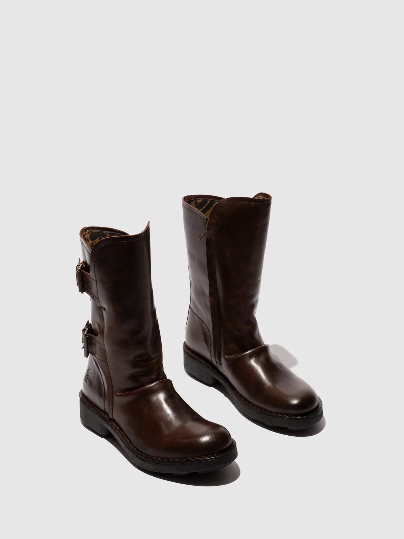 Buckle Ankle Boots NACH177FLY DK. BROWN