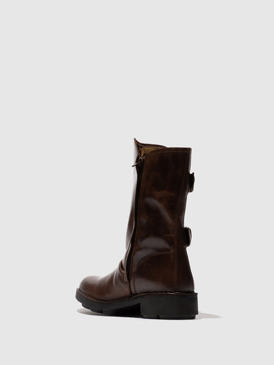 Buckle Ankle Boots NACH177FLY DK. BROWN