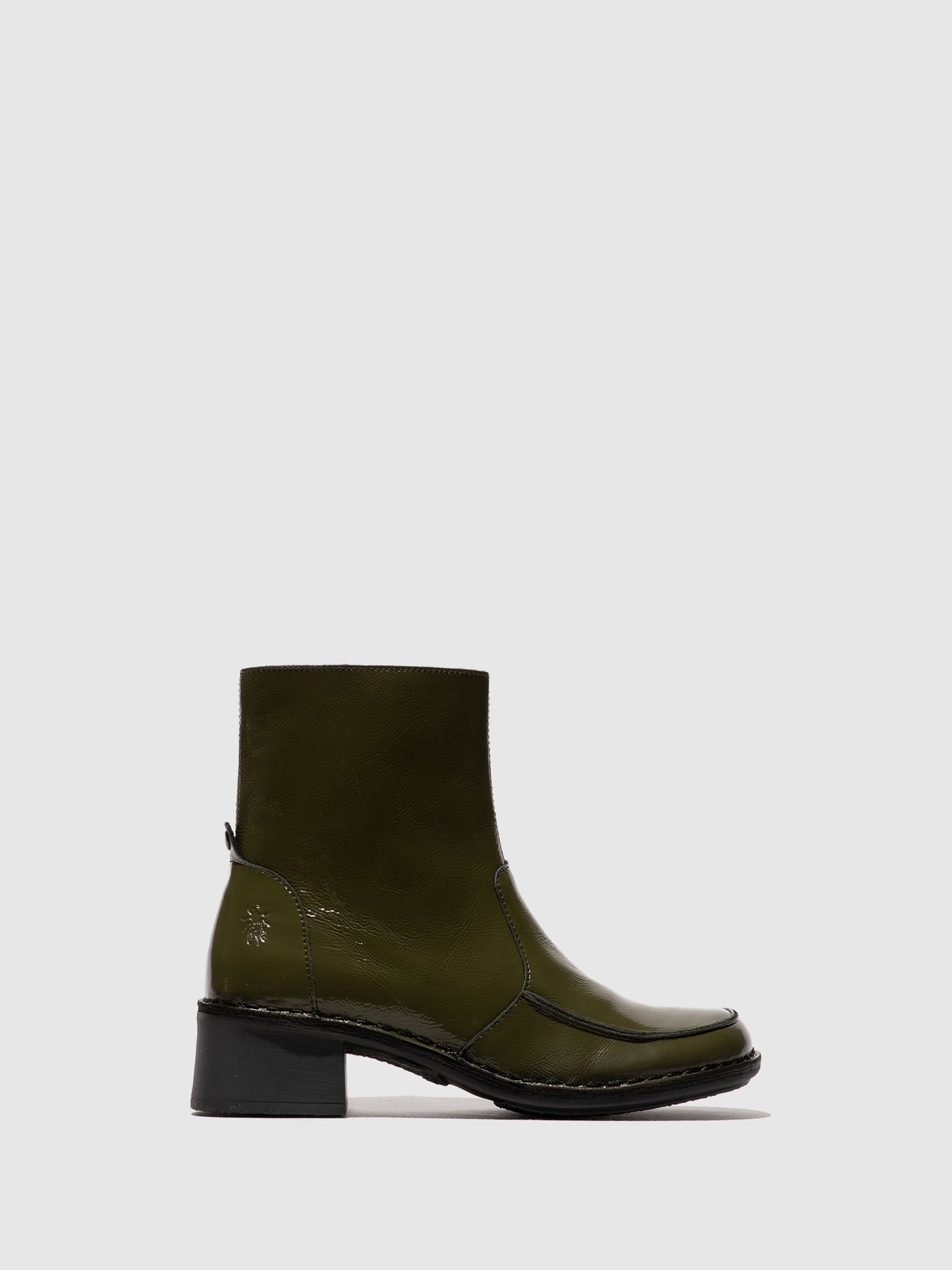 Zip Up Ankle Boots EZIA181FLY SEA KELP