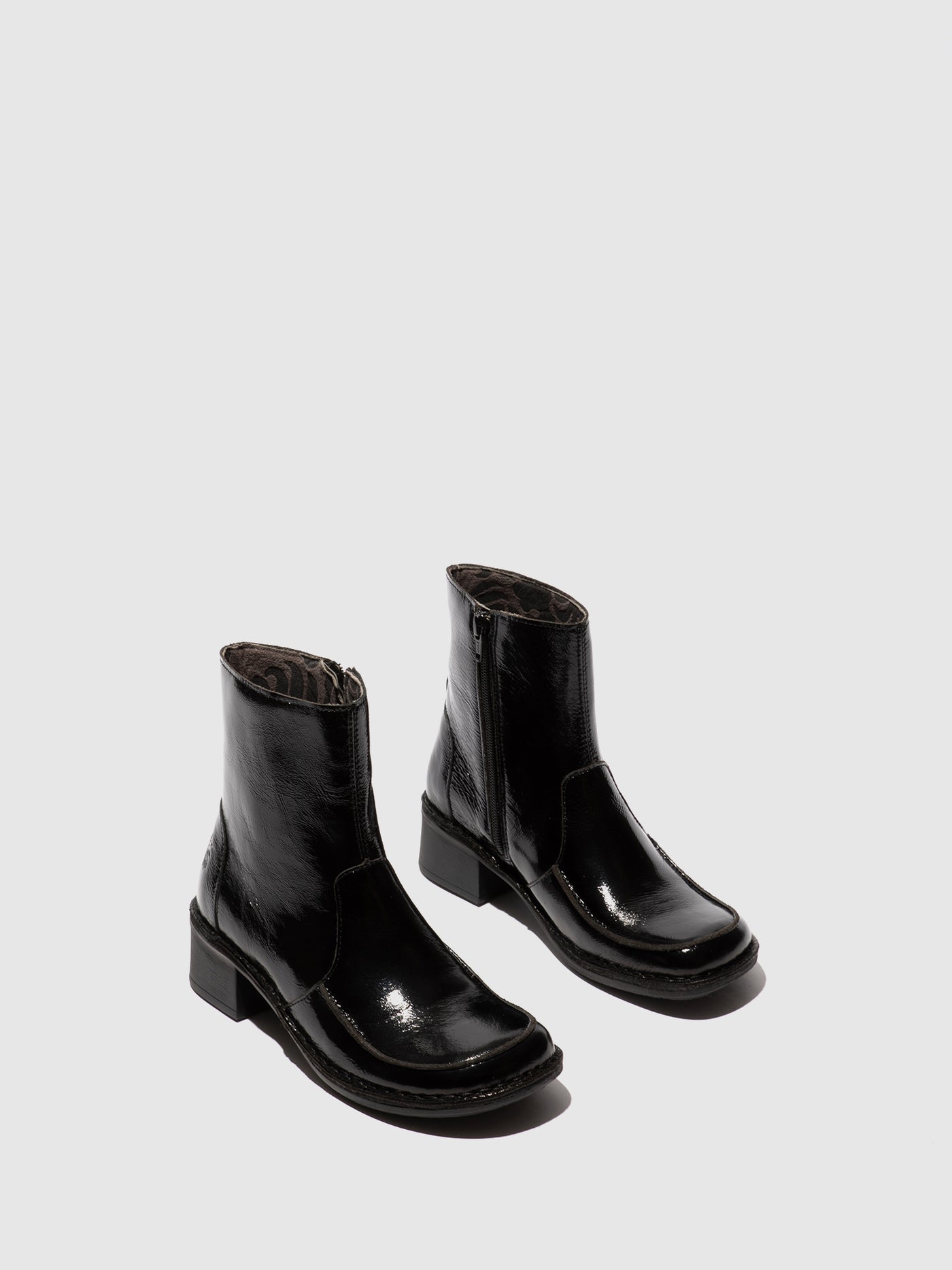 Zip Up Ankle Boots EZIA181FLY NAPPALAK BLACK
