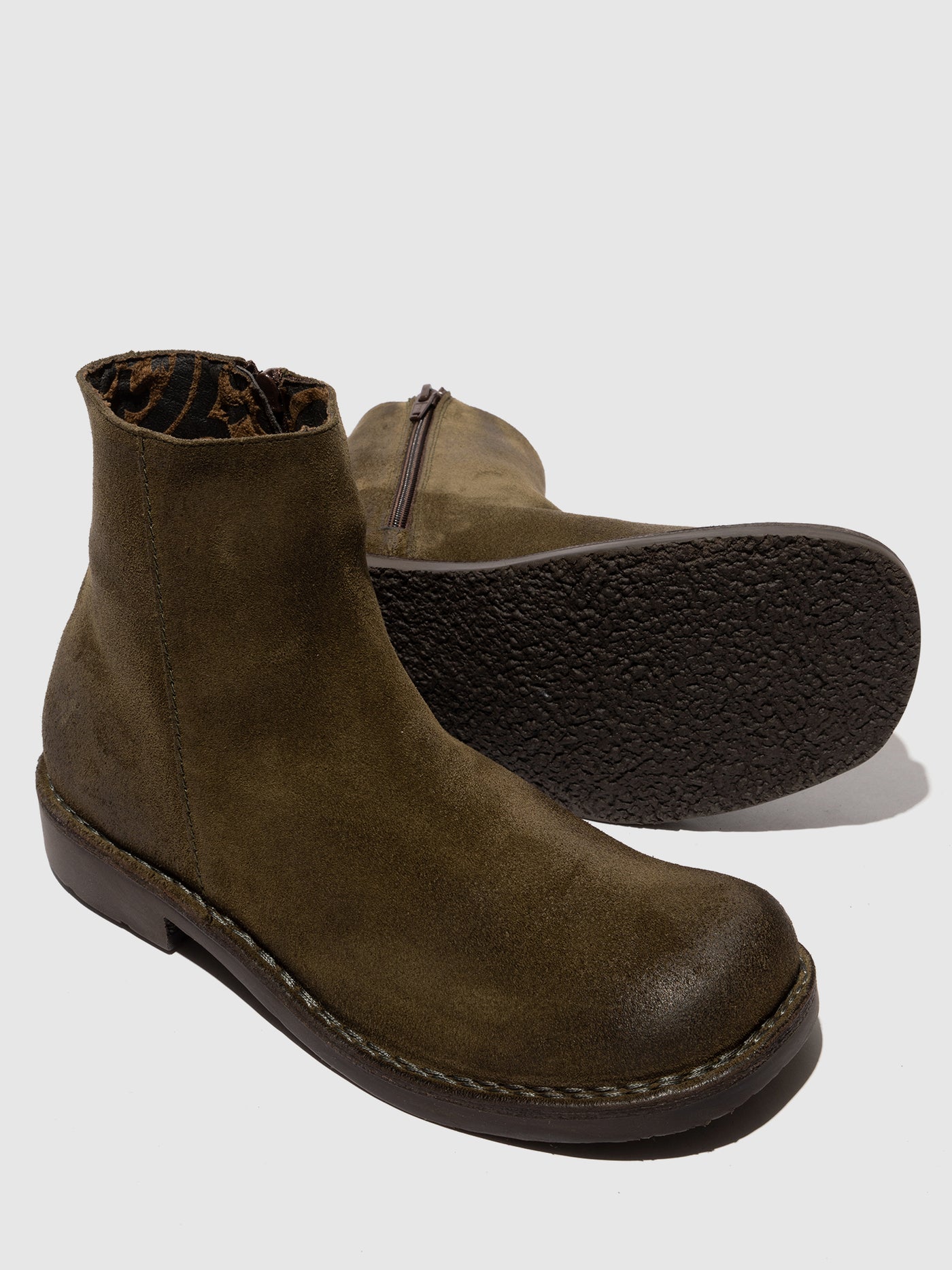 Zip Up Ankle Boots RUPE183FLY ASPEN