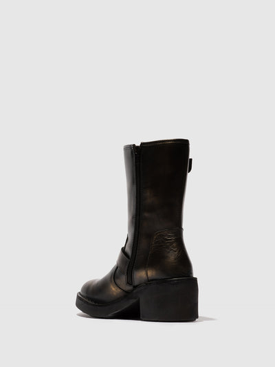 Zip Up Ankle Boots NATY192FLY GOLD