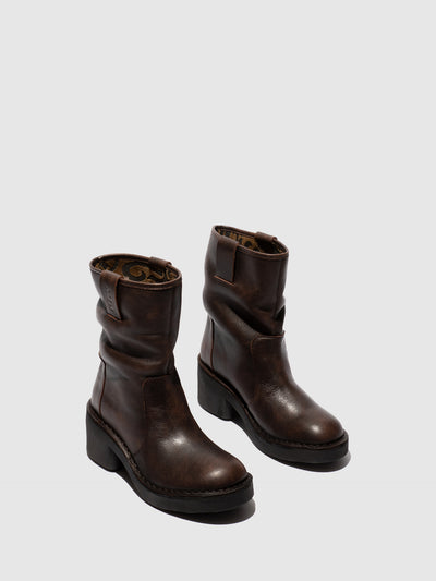 Slip-on Ankle Boots NECH193FLY DK. BROWN