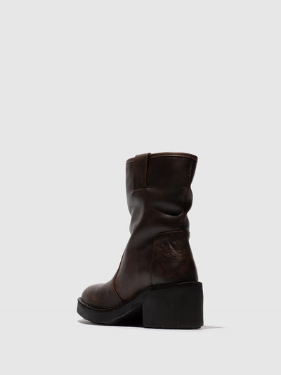 Slip-on Ankle Boots NECH193FLY DK. BROWN