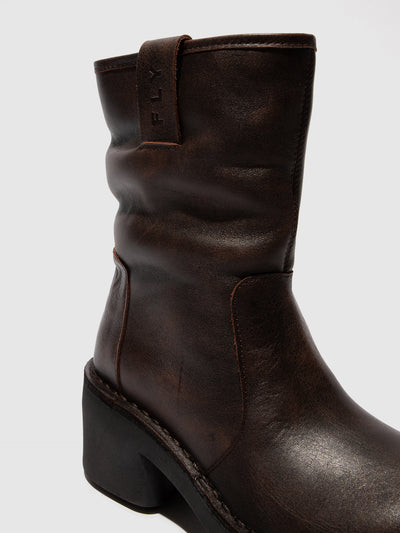 Slip-on Ankle Boots NECH193FLY DK. BROWN