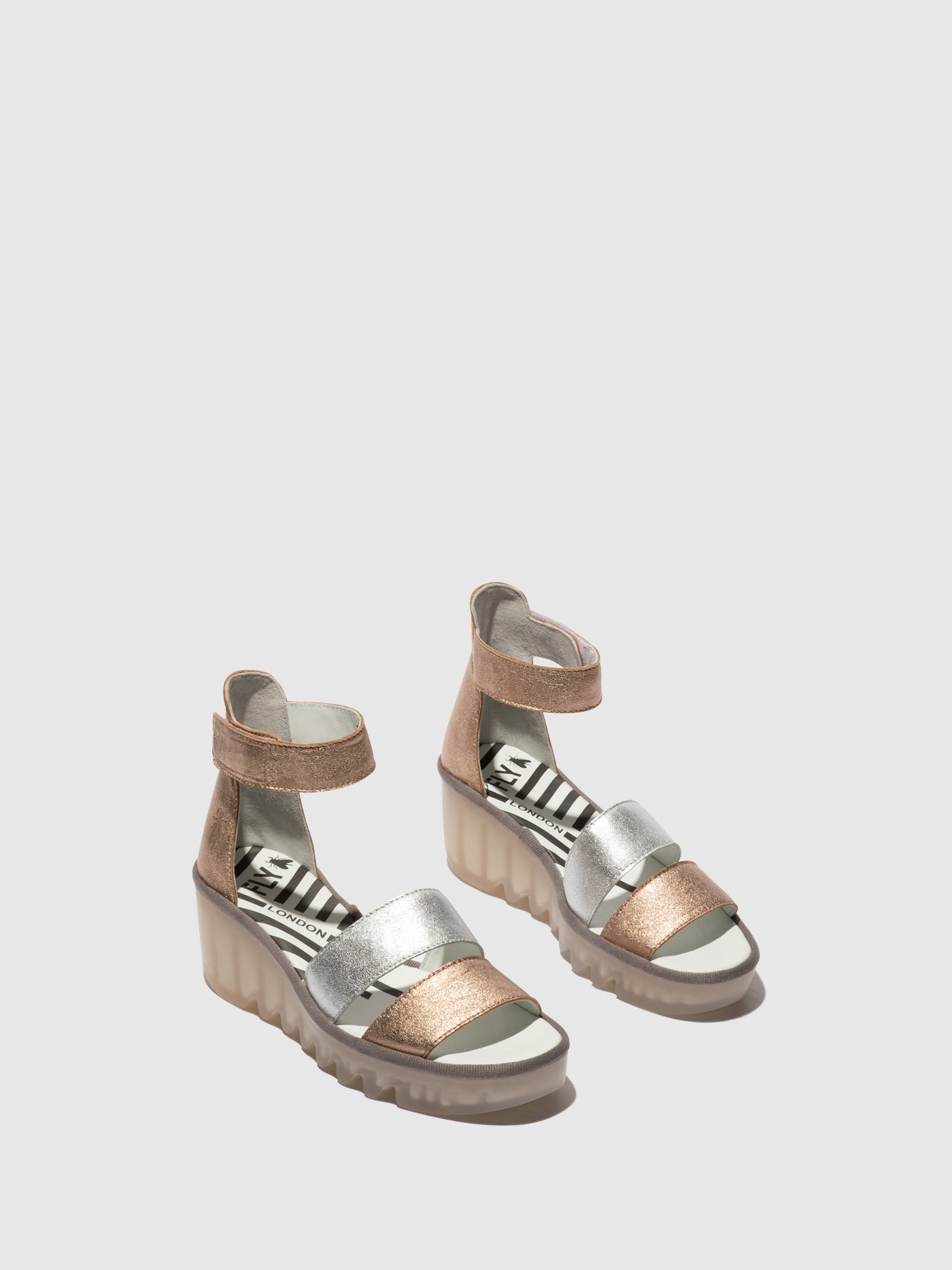 Strappy Sandals BONO290FLY SAHARA/SILVER/SAHARA