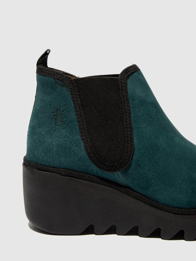 Chelsea Ankle Boots BYNE349FLY OIL SUEDE PETROL