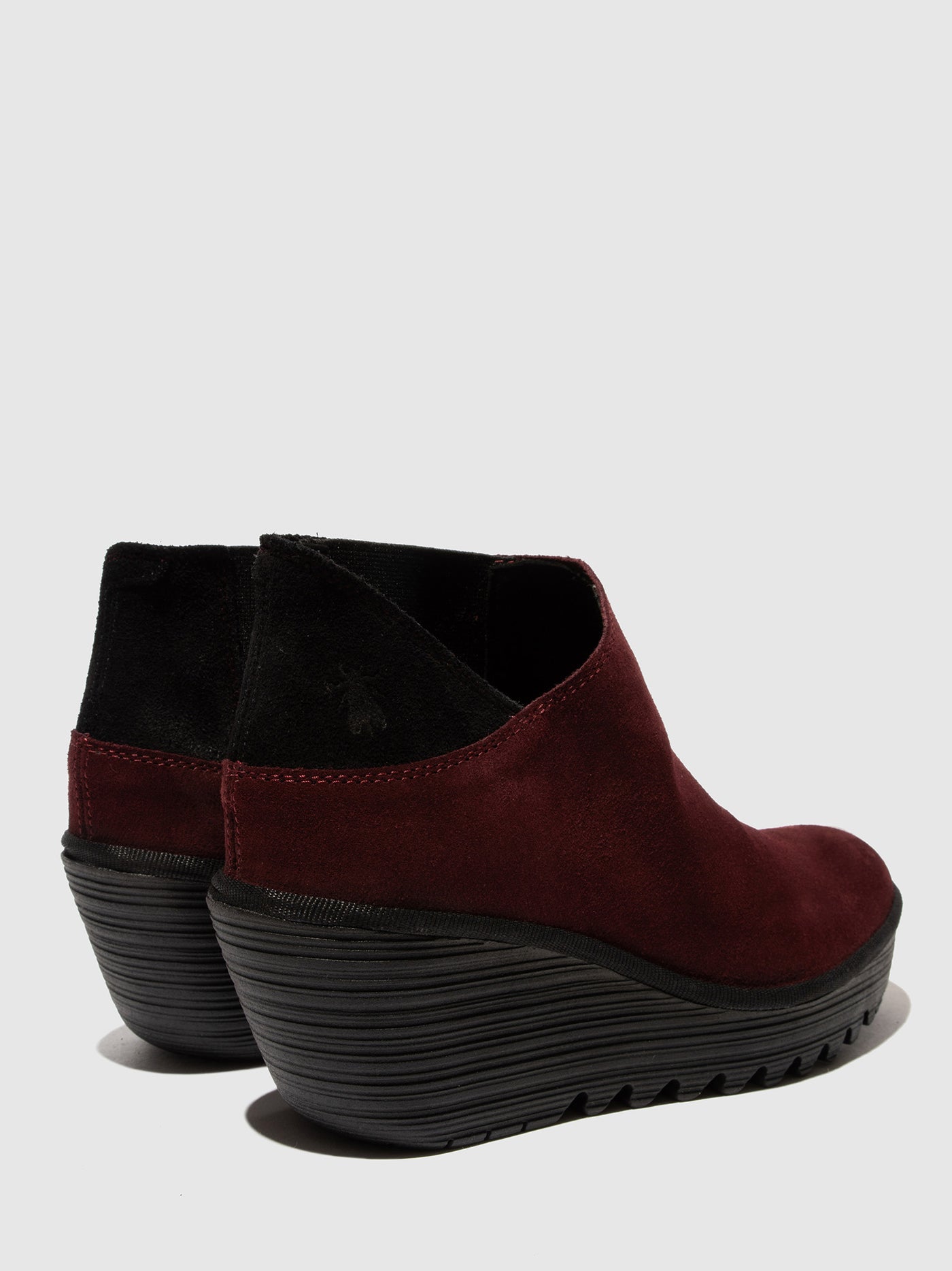 Zip Up Ankle Boots YEGO400FLY WINE/BLACK