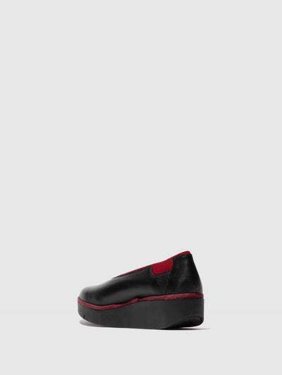 Slip-on Shoes JURY470FLY BLACK (BURGUNDY ELASTIC)