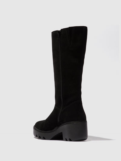 Zip Up Boots TAAB512FLY OIL SUEDE BLACK