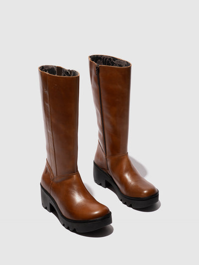 Zip Up Boots TAAB512FLY MID.BROWN