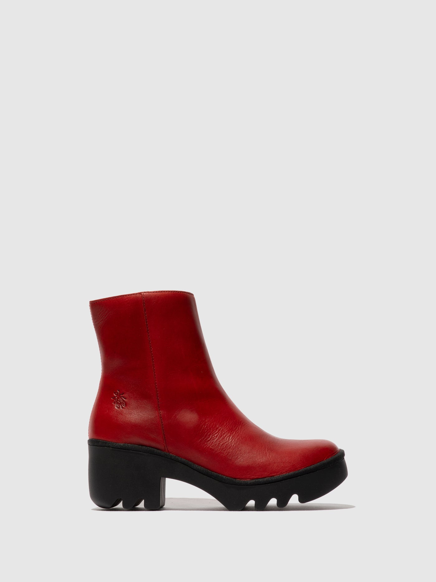 Zip Up Ankle Boots TOOR513FLY RED