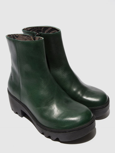 Zip Up Ankle Boots TOOR513FLY PETROL