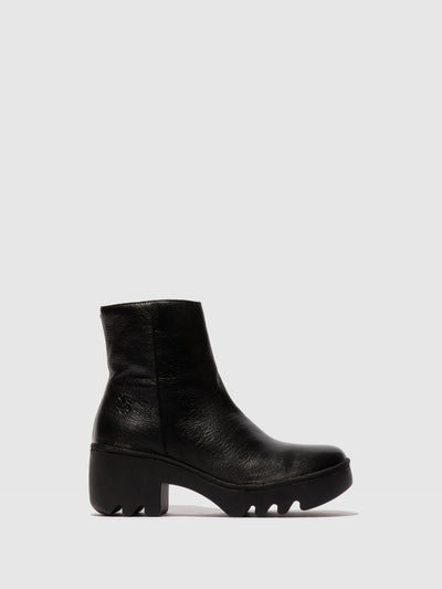 Zip Up Ankle Boots TOOR513FLY BLACK