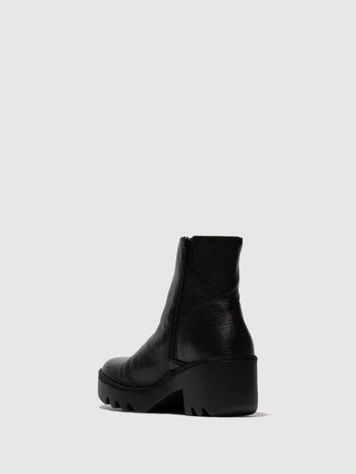 Zip Up Ankle Boots TOOR513FLY BLACK