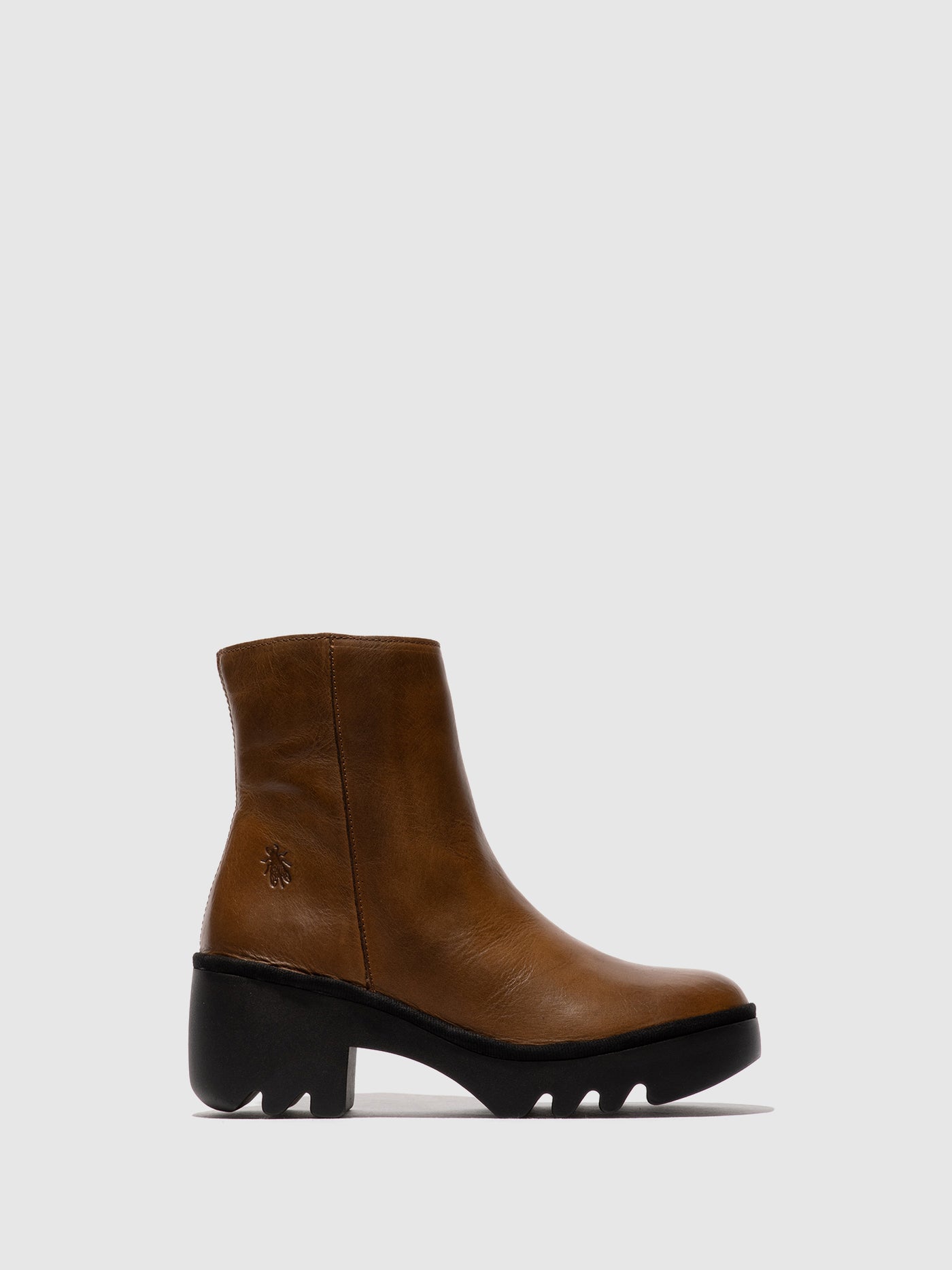 Zip Up Ankle Boots TOOR513FLY CAMEL