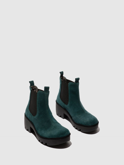 Chelsea Ankle Boots TRIG514FLY OIL SUEDE PETROL