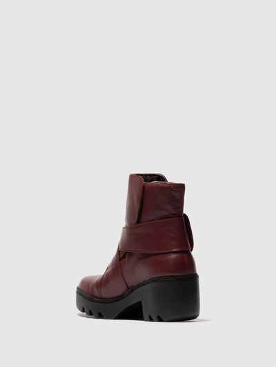 Velcro Ankle Boots TEFA532FLY WINE