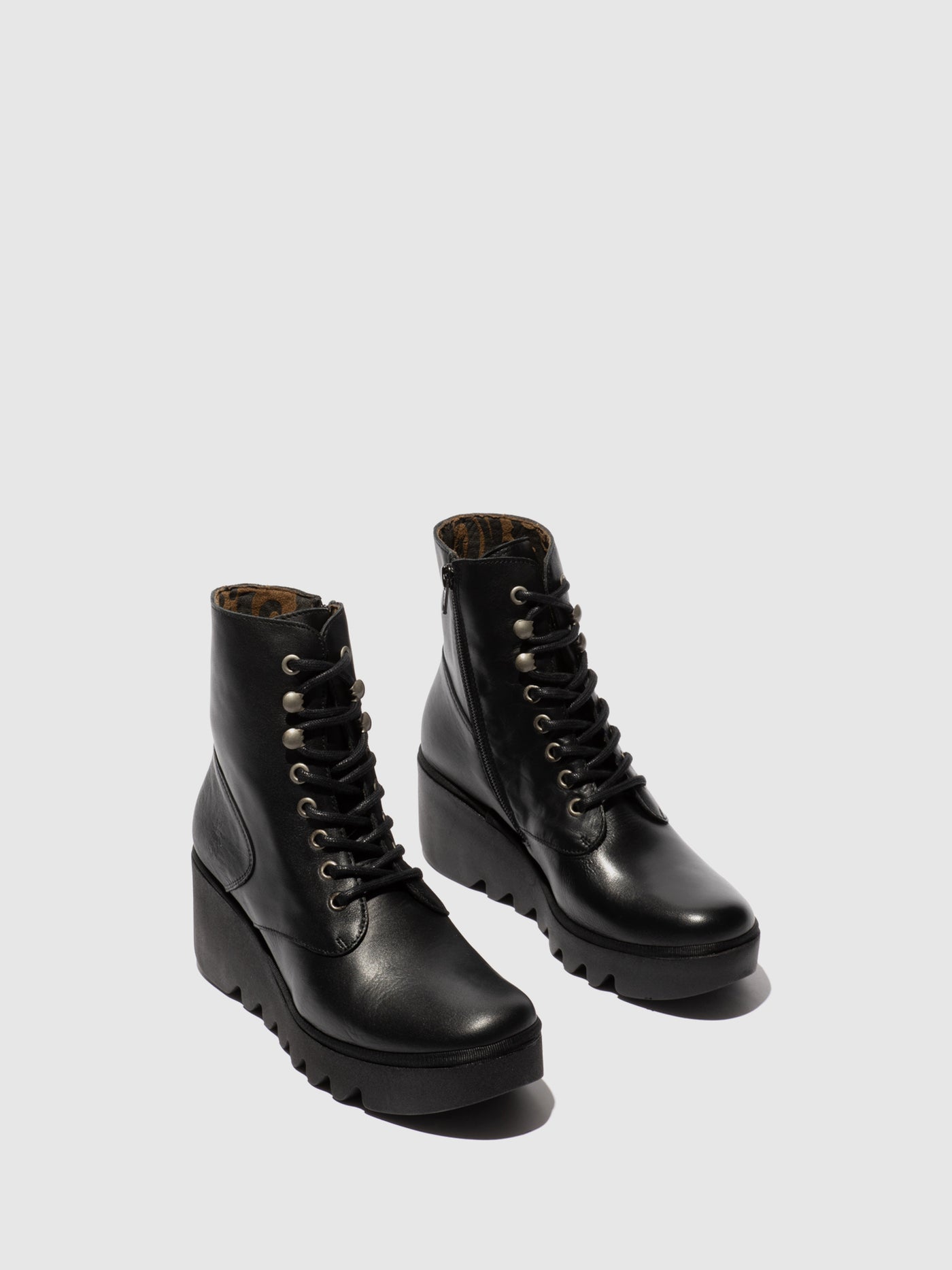 Lace-up Ankle Boots BIRR534FLY BLACK