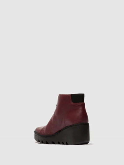 Zip Up Ankle Boots BAAZ537FLY WINE