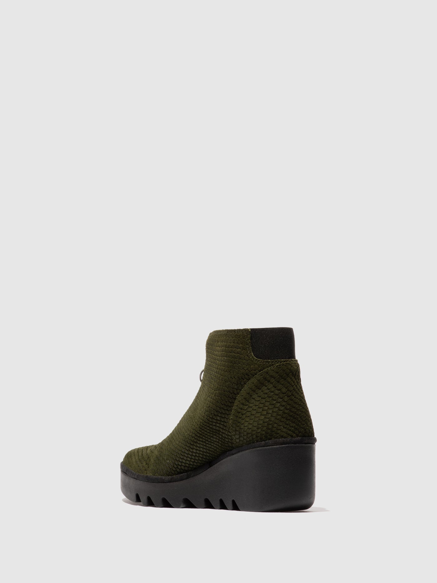 Zip Up Ankle Boots BAAZ537FLY MILITARY