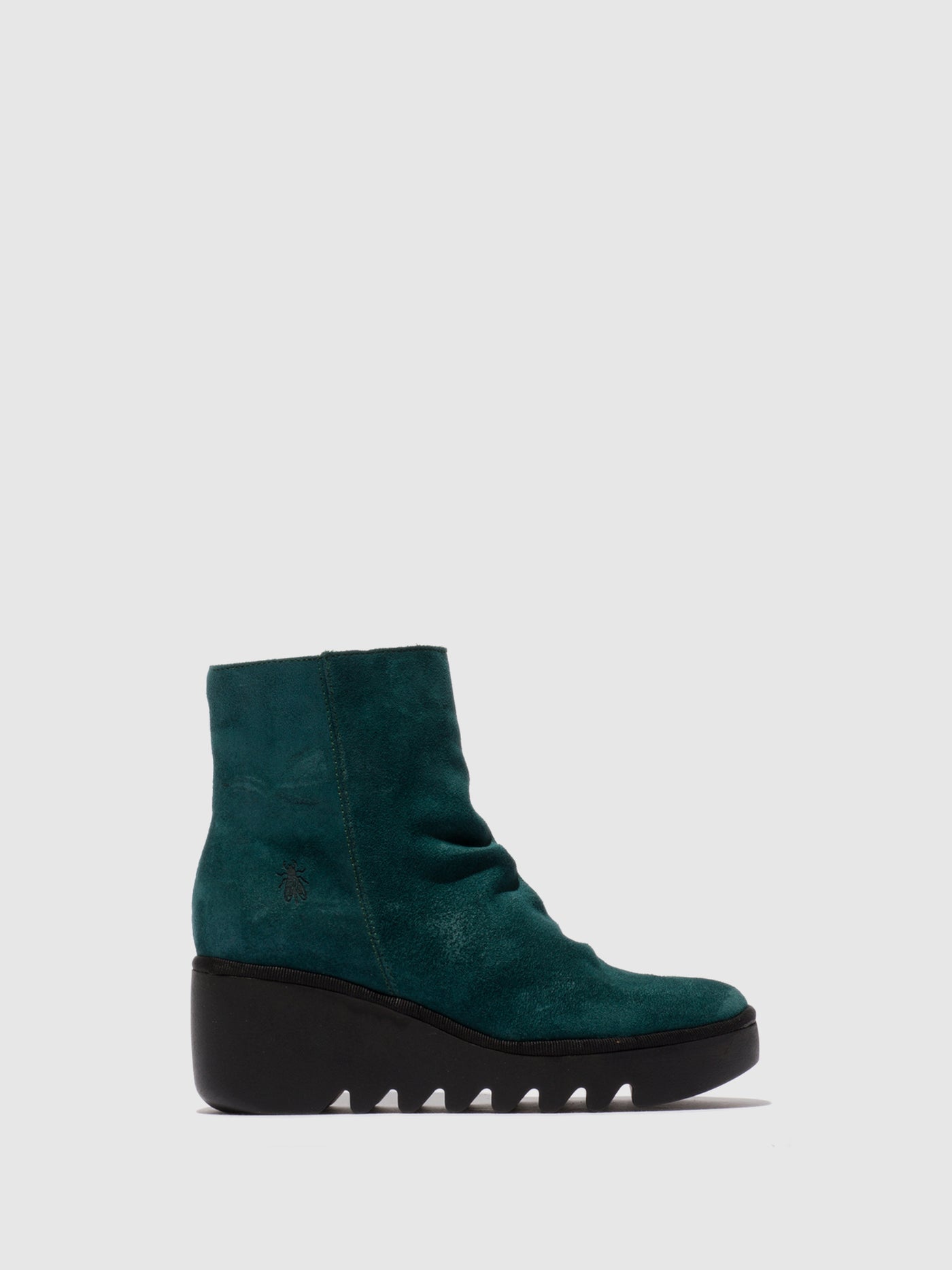 Zip Up Ankle Boots BAAN538FLY PETROL