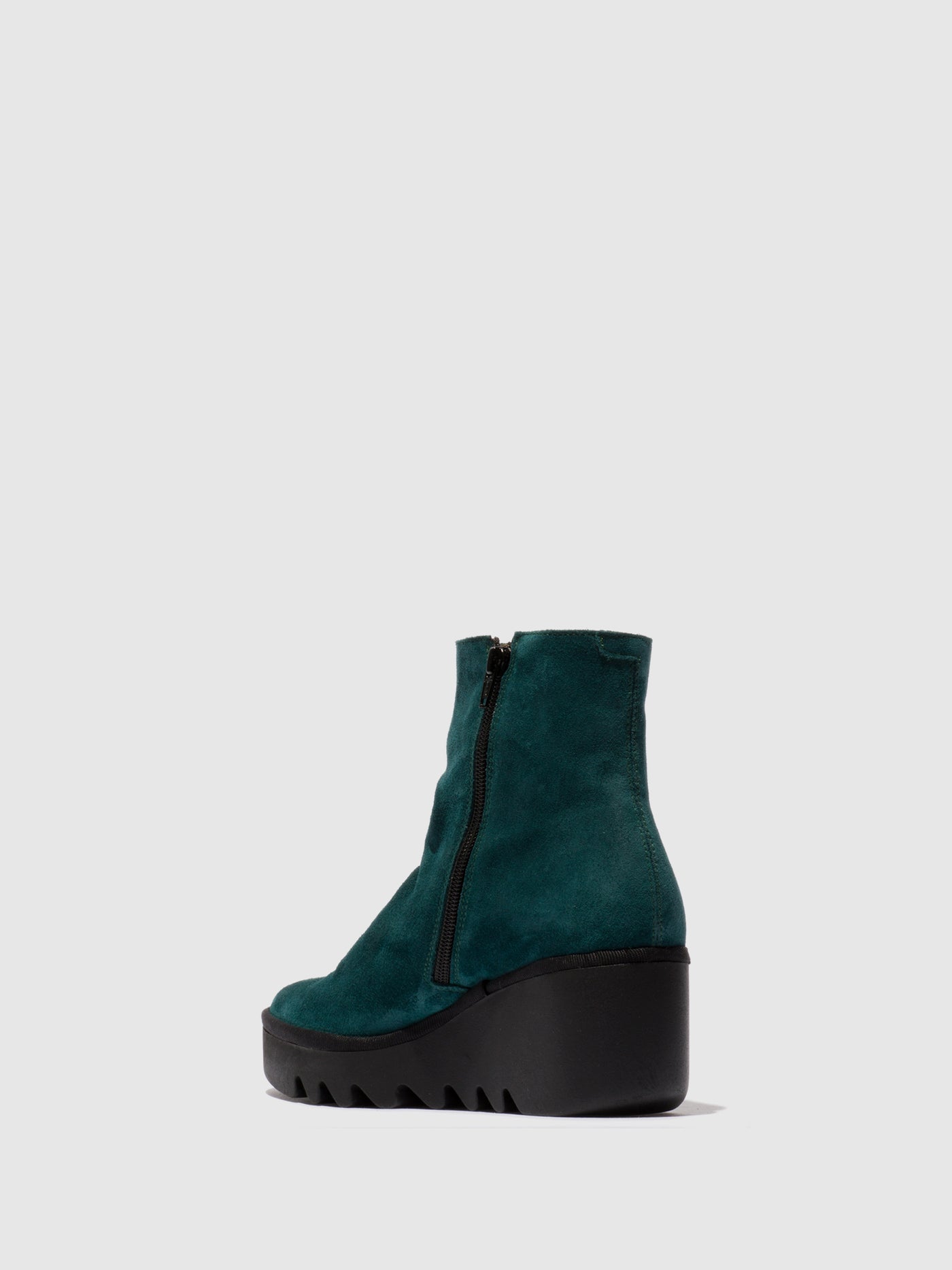 Zip Up Ankle Boots BAAN538FLY PETROL