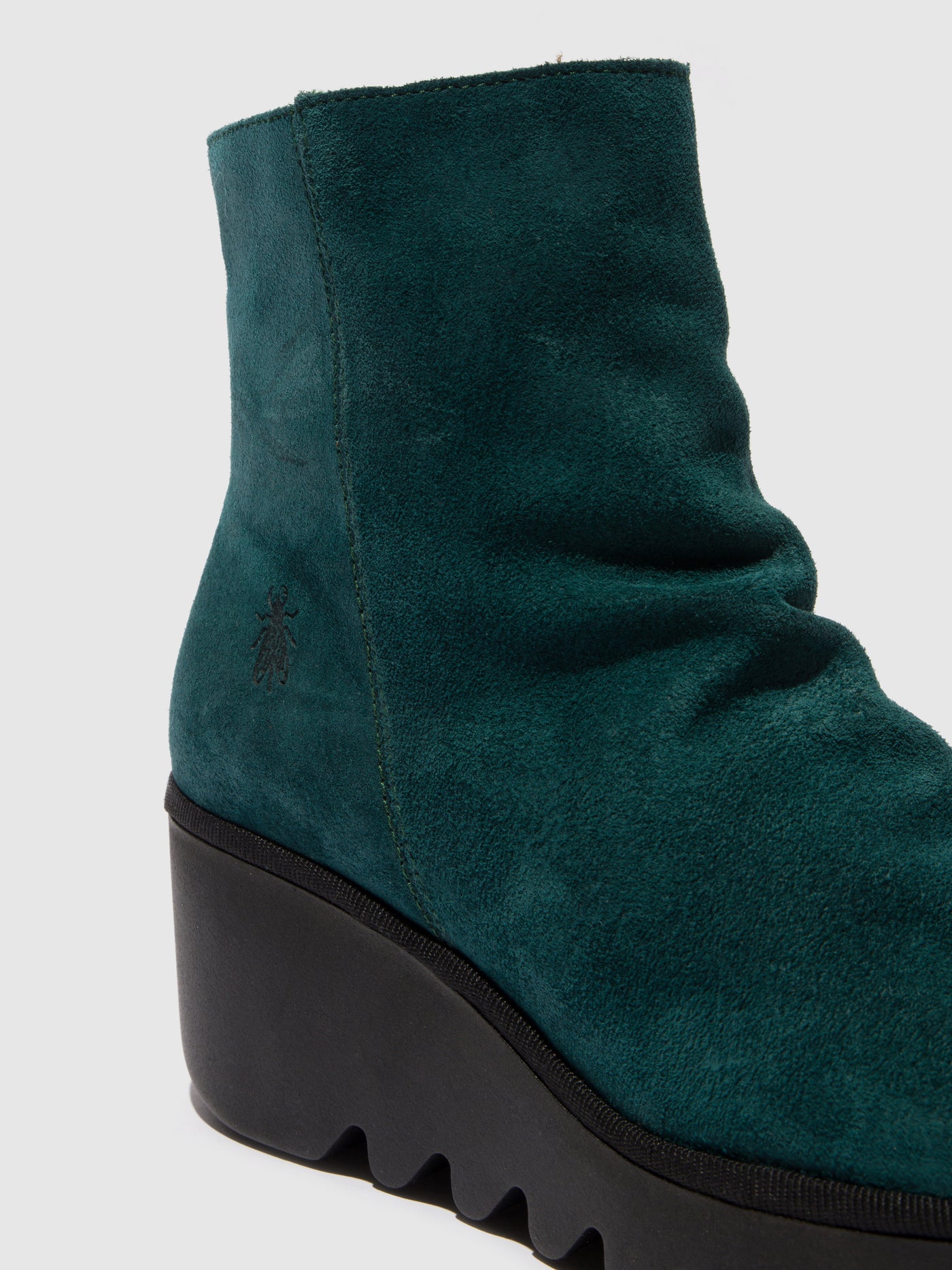 Zip Up Ankle Boots BAAN538FLY PETROL