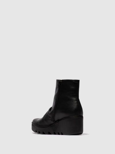 Zip Up Ankle Boots BAAN538FLY BLACK