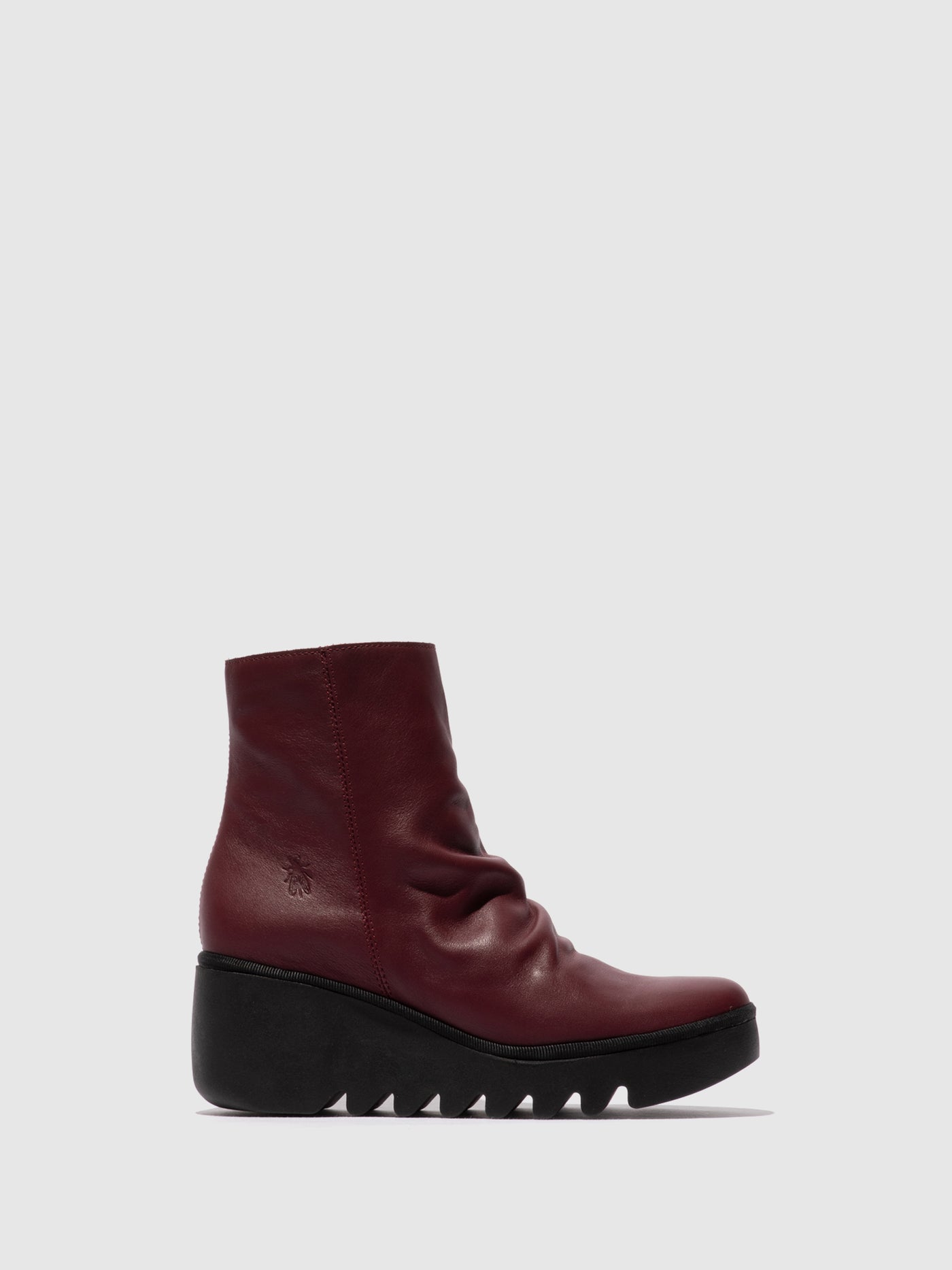 Zip Up Ankle Boots BAAN538FLY WINE