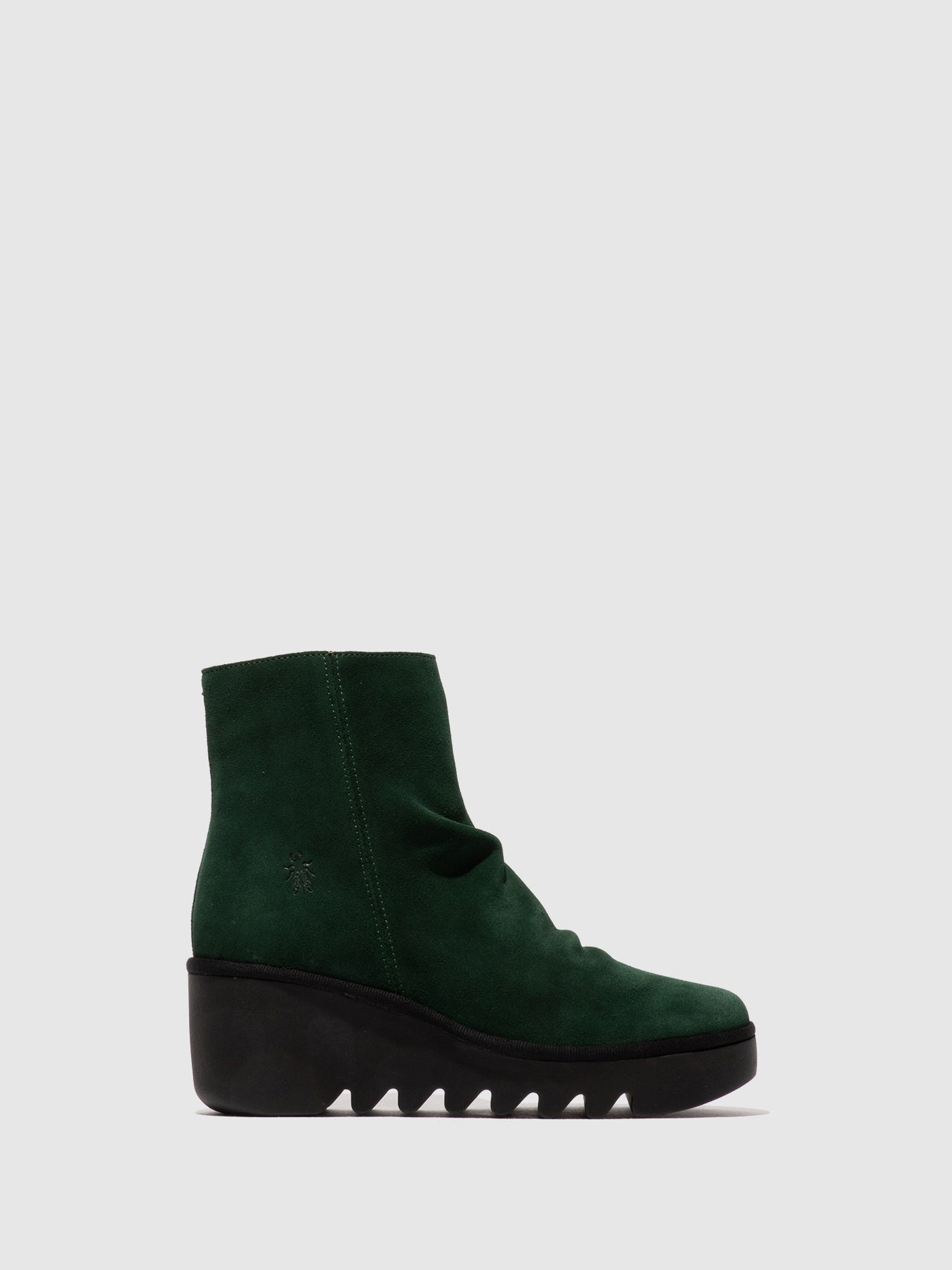 Zip Up Ankle Boots BAAN538FLY GREEN FOREST