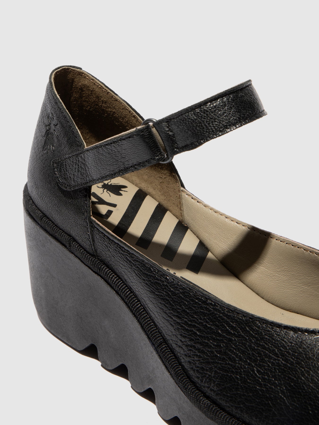 Fly London Women's BAWO543FLY Hook & Loop Ankle Strap Wedge Pull On Shoe - Picture 5 of 9