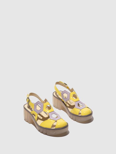 Sling-Back Sandals TRUL582FLY LEMON/VIOLET