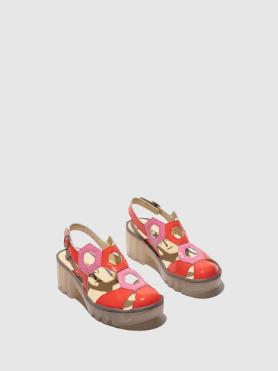 Sling-Back Sandals TRUL582FLY SCARLET/PINK