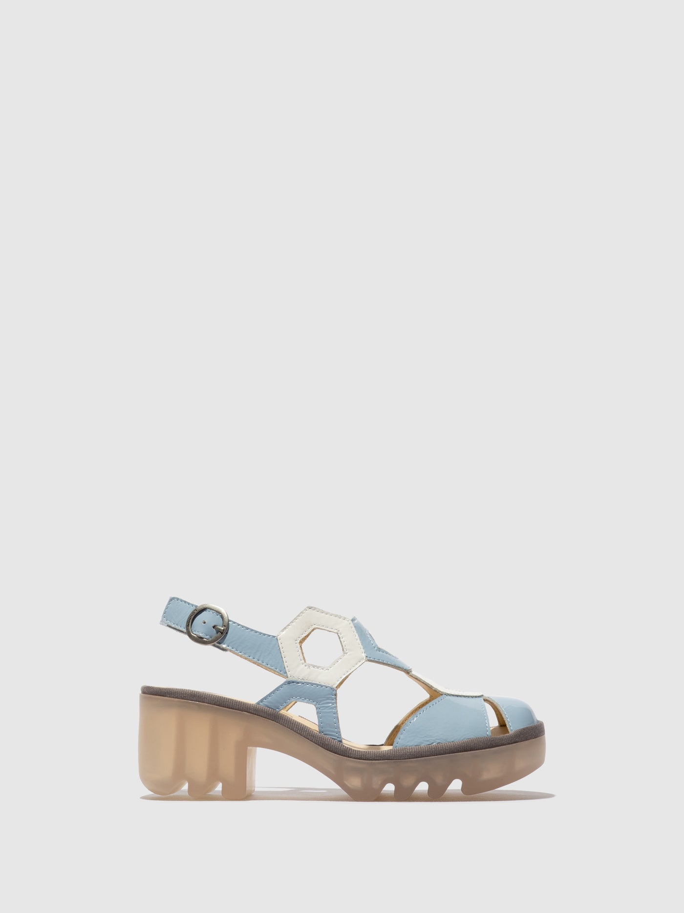 Sling-Back Sandals TRUL582FLY SKY BLUE/WHITE