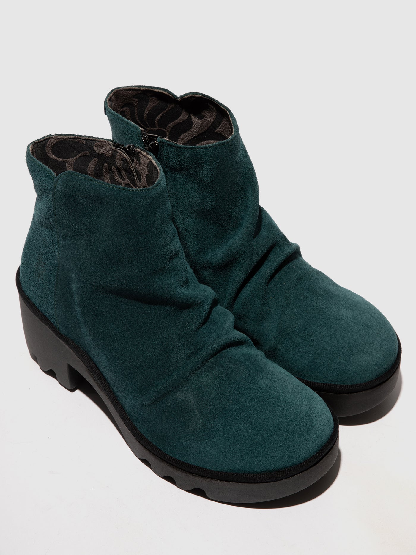 Zip Up Ankle Boots TULP592FLY PETROL